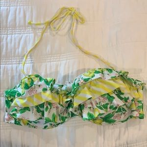 Ruffled bikini top